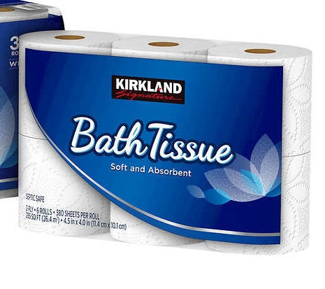 Kirkland 2-Ply Bath Tissue 380 x 6ct