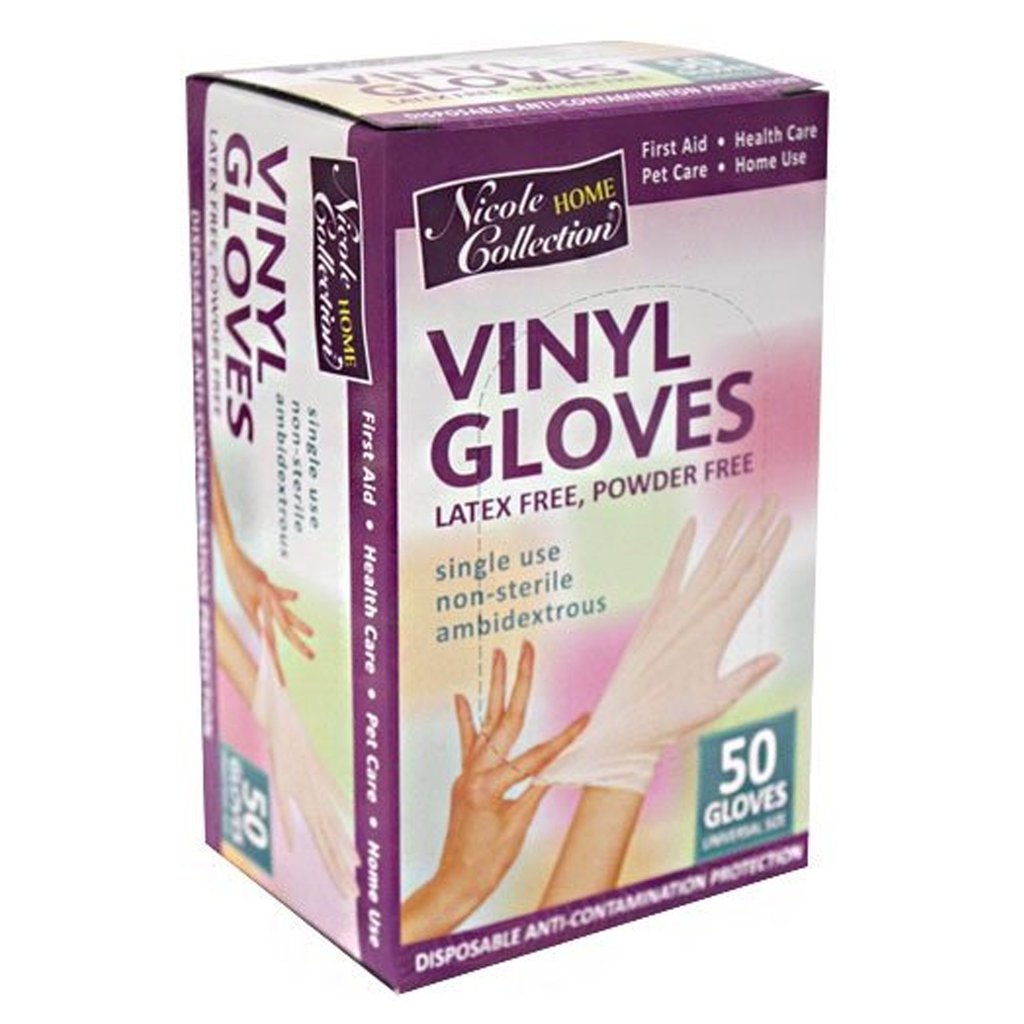 Vinyl Powder Free Disposable Vinyl Gloves 50ct