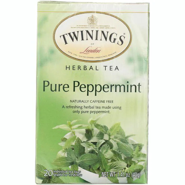 Twinings Pure Peppermint Herbal Tea Bags 20ct