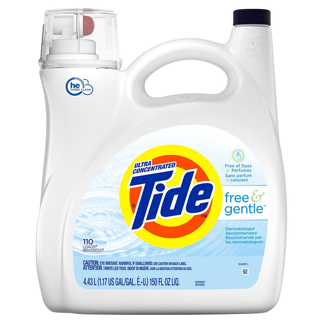 Tide Free & Gentle Laundry Detergent 138fl oz