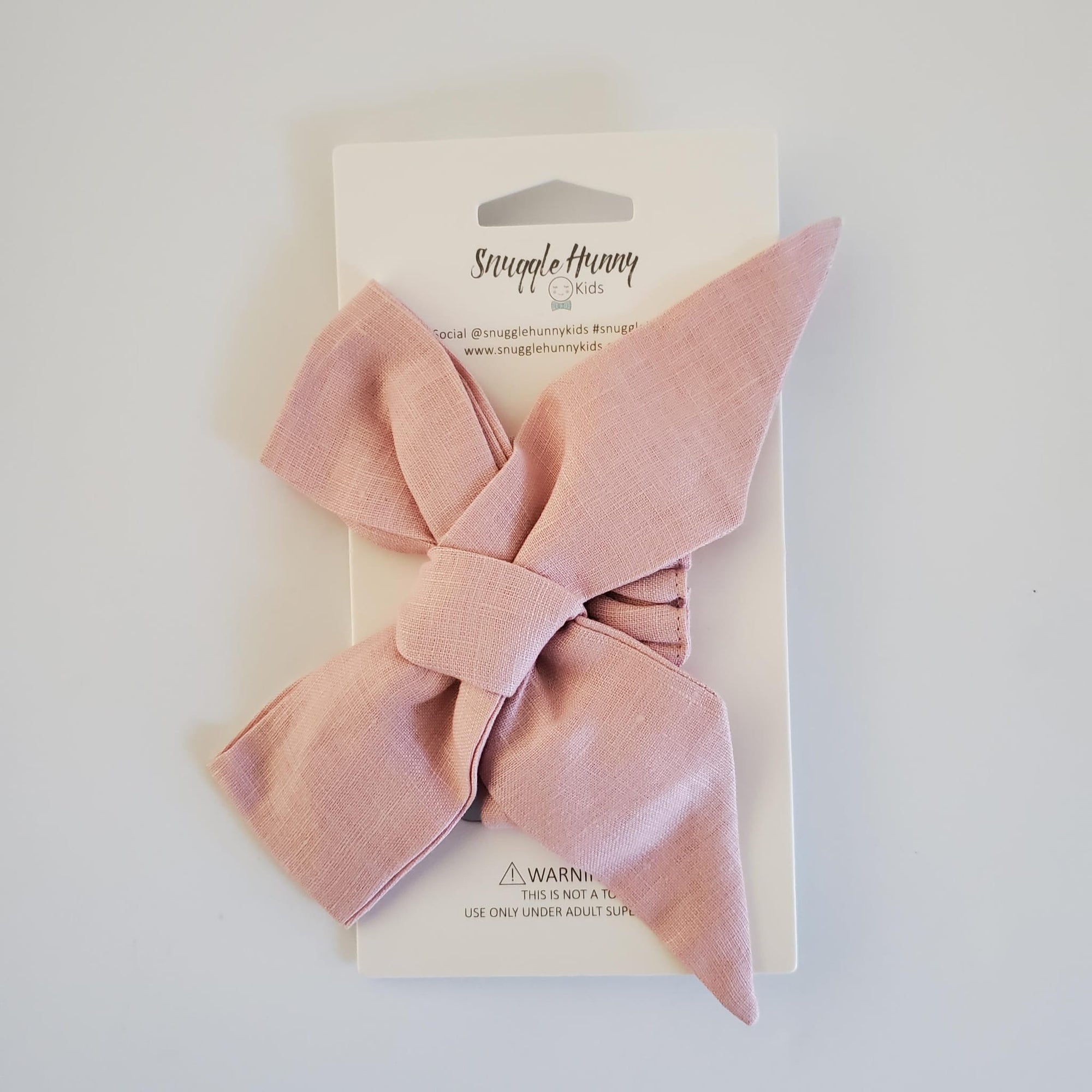 Snuggle Hunny Linen Bow Headwrap
