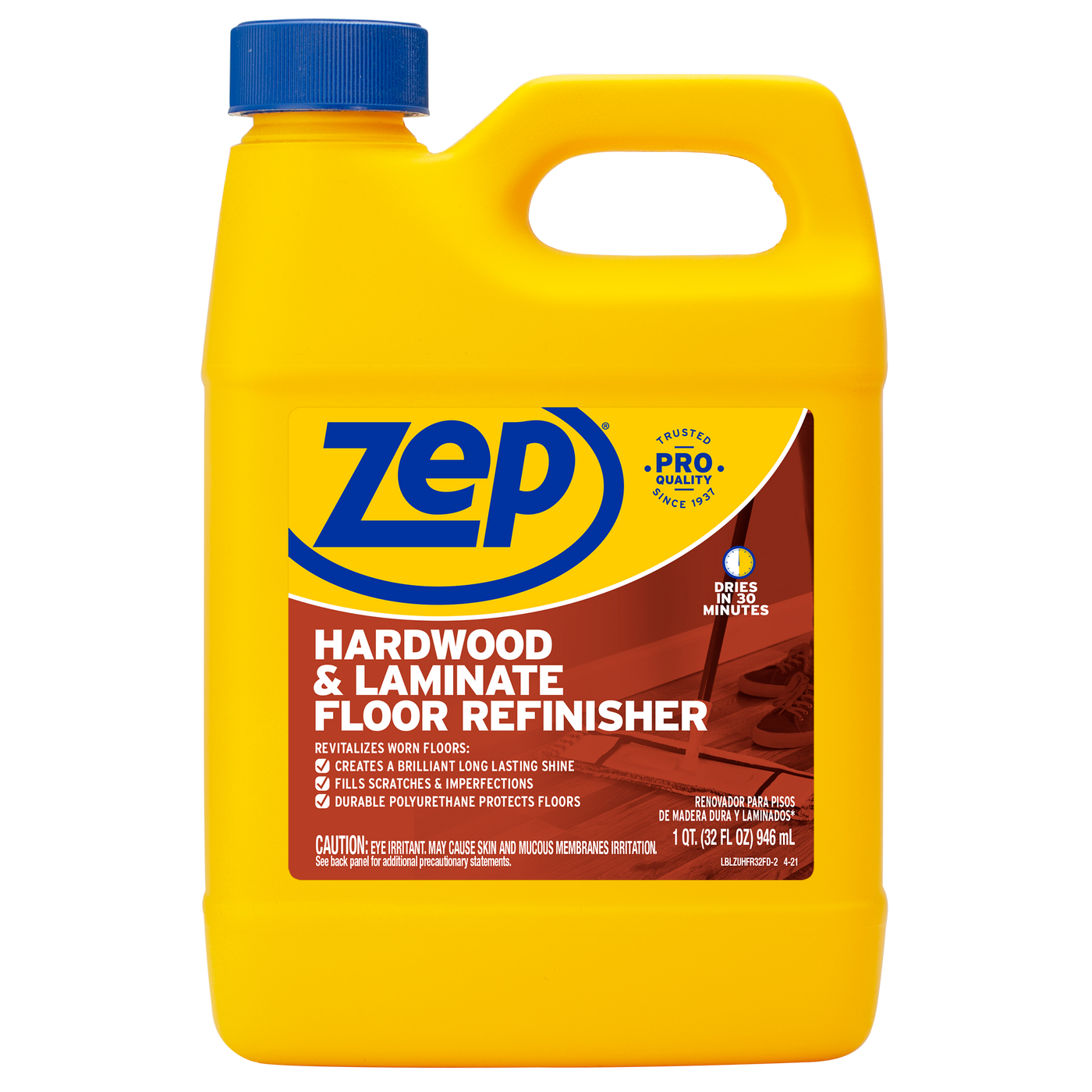 Zep Industrial Hardwood and Laminate Floor Refinisher 32 oz
