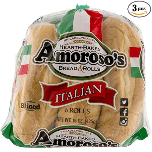 Amoroso Hoagie Rolls 2.7oz x 6