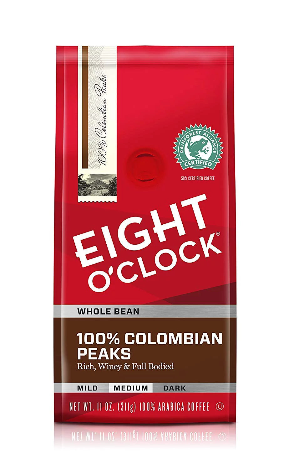 Eight O'clock Colombian Peaks Whole Bean Coffee 11oz