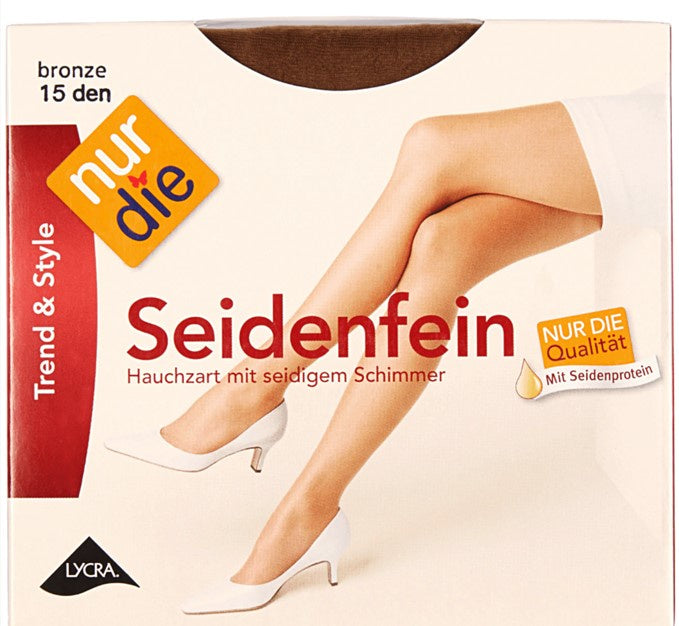 Nur Die Seiden Fein Bronze 15 Den Stockings 44/48 L 1ct