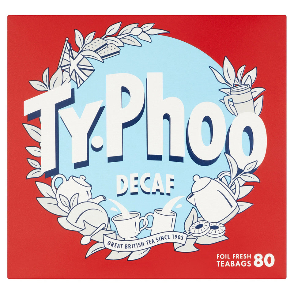 Typhoo Decaf One Cup Tea Bags 80ct