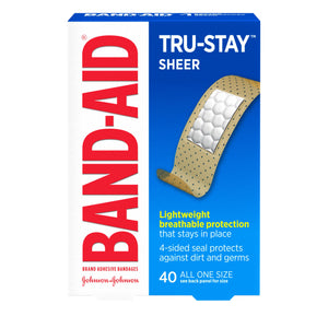 Band-Aid Tru-Stay Sheer bandages 40ct