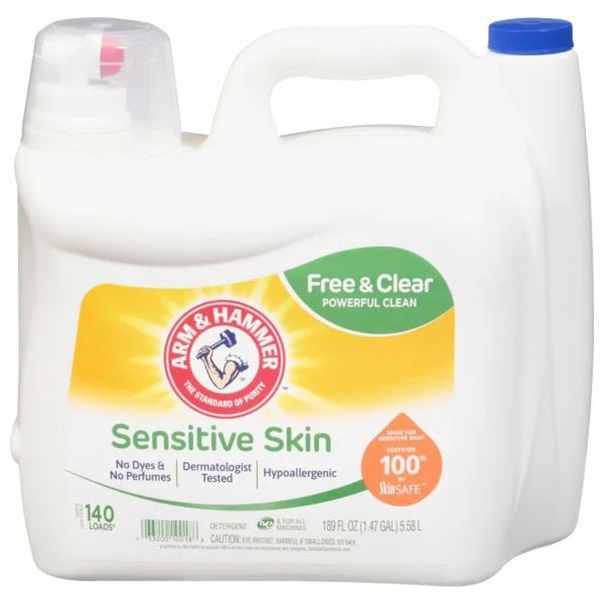 Arm & Hammer Sensitive Skin Free & Clear Laundry Detergent 189fl oz