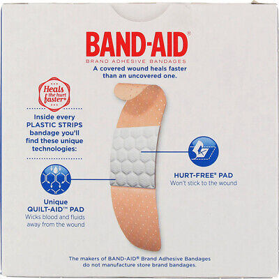 Band-Aid Plastic Strip Bandages 60ct