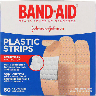 Band-Aid Plastic Strip Bandages 60ct