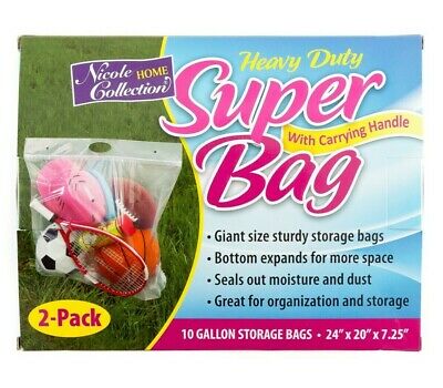 Nicole 10 Gallon Zippered Storage Bag 2ct