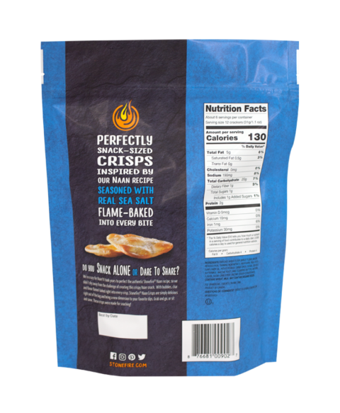 Stonefire Sea Salt Naan Crisp 6oz