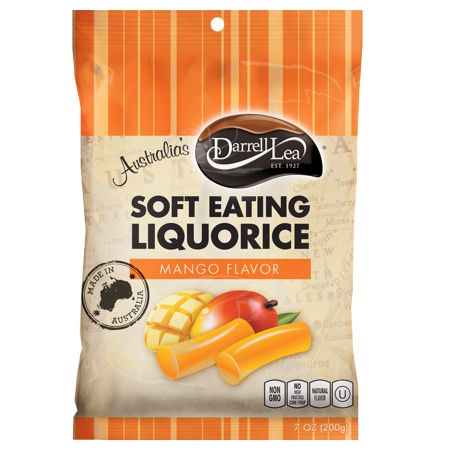 Darrell Lea Mango Soft Eating Licorice Sweets 7oz