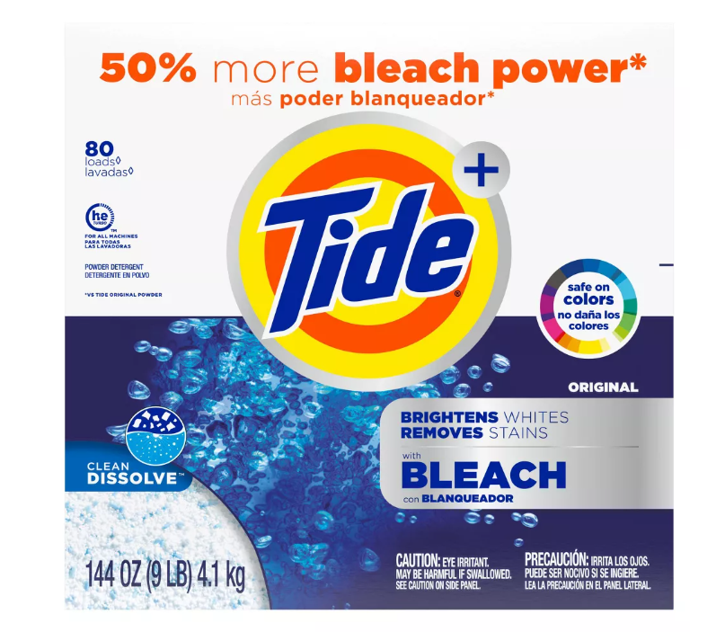 Tide Original Plus Bleach Powder Laundry Detergent - 144oz